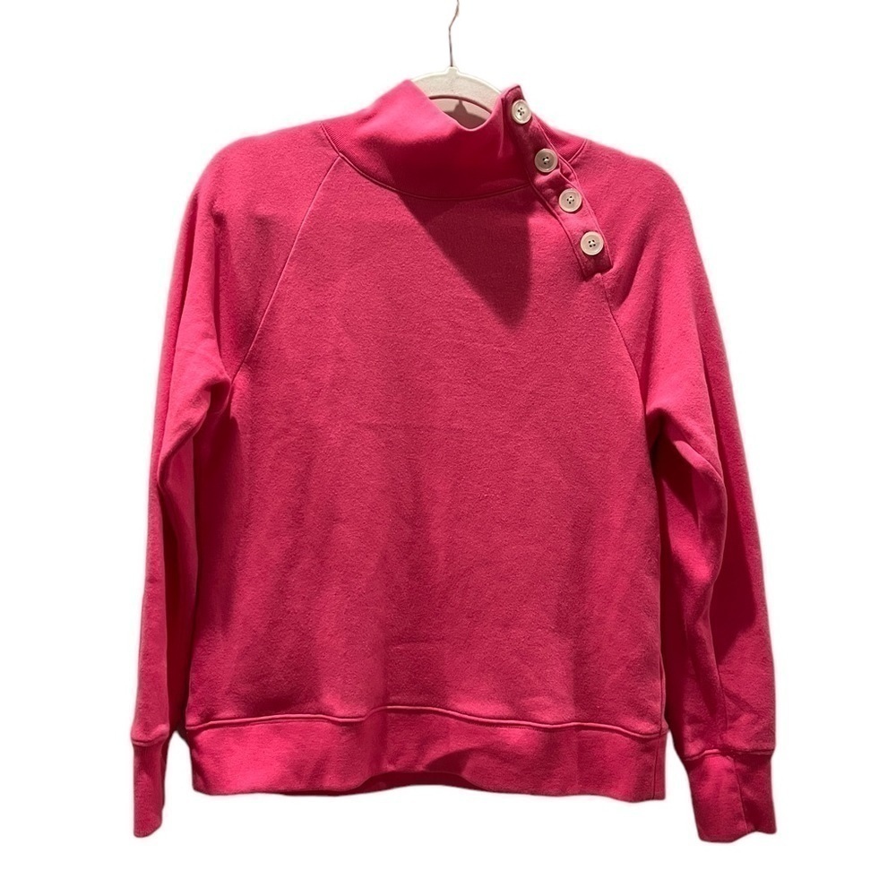 J. CREW | 2023 Wide button-collar pullover sweatshirt in cloudspun fleece | XS - Picture 3 of 8